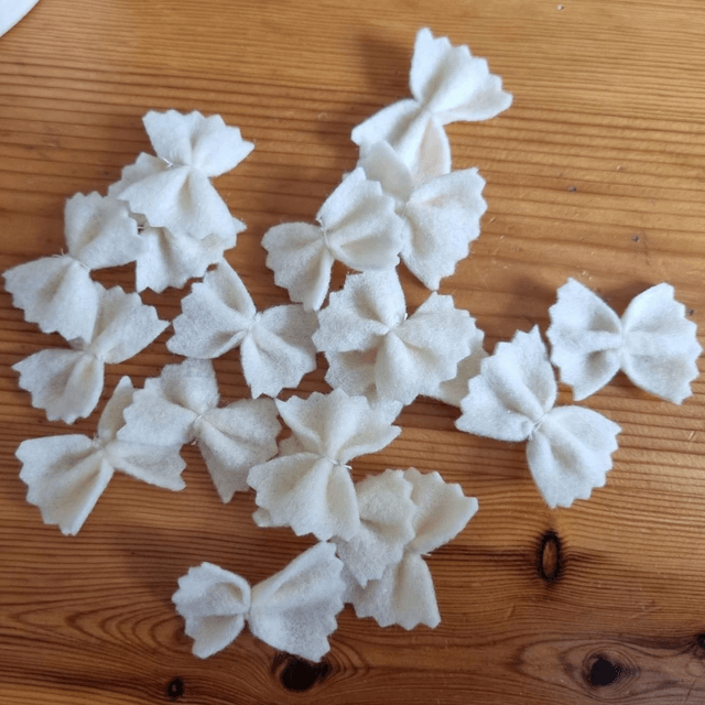 Lot de 20 pâtes en feutrine